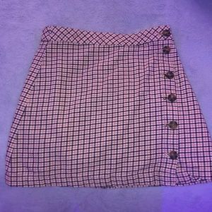 Plaid Mini Skirt